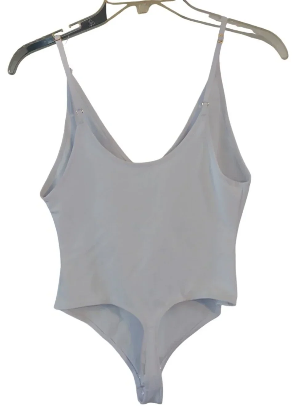 Intimately Free People Small White Strappy Back Thong Bodysuit NEW No Tags
